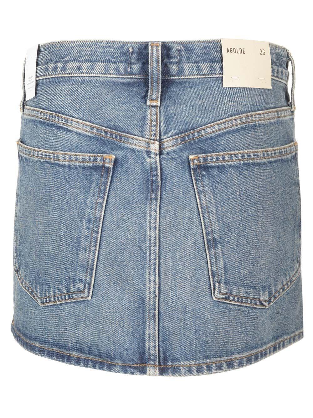 Al Duca D'Aosta Agolde Mini gonna denim I Più Venduti