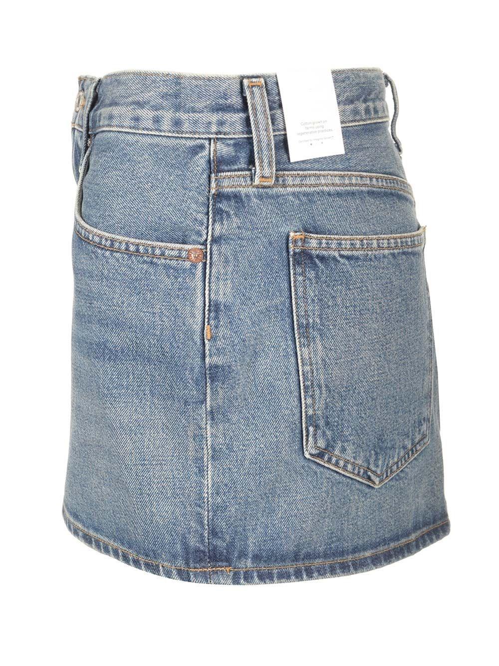 Al Duca D'Aosta Agolde Mini gonna denim I Più Venduti