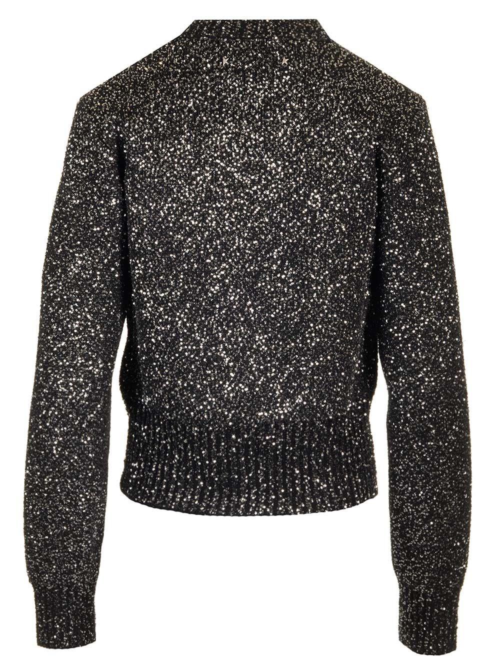 Al Duca D'Aosta Golden Goose Maglione lana con paillettes Nuova