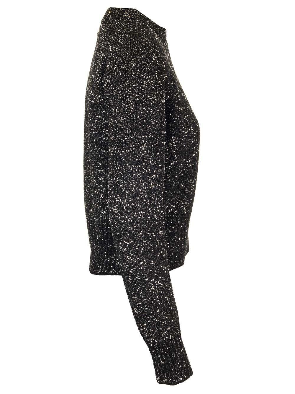 Al Duca D'Aosta Golden Goose Maglione lana con paillettes Nuova