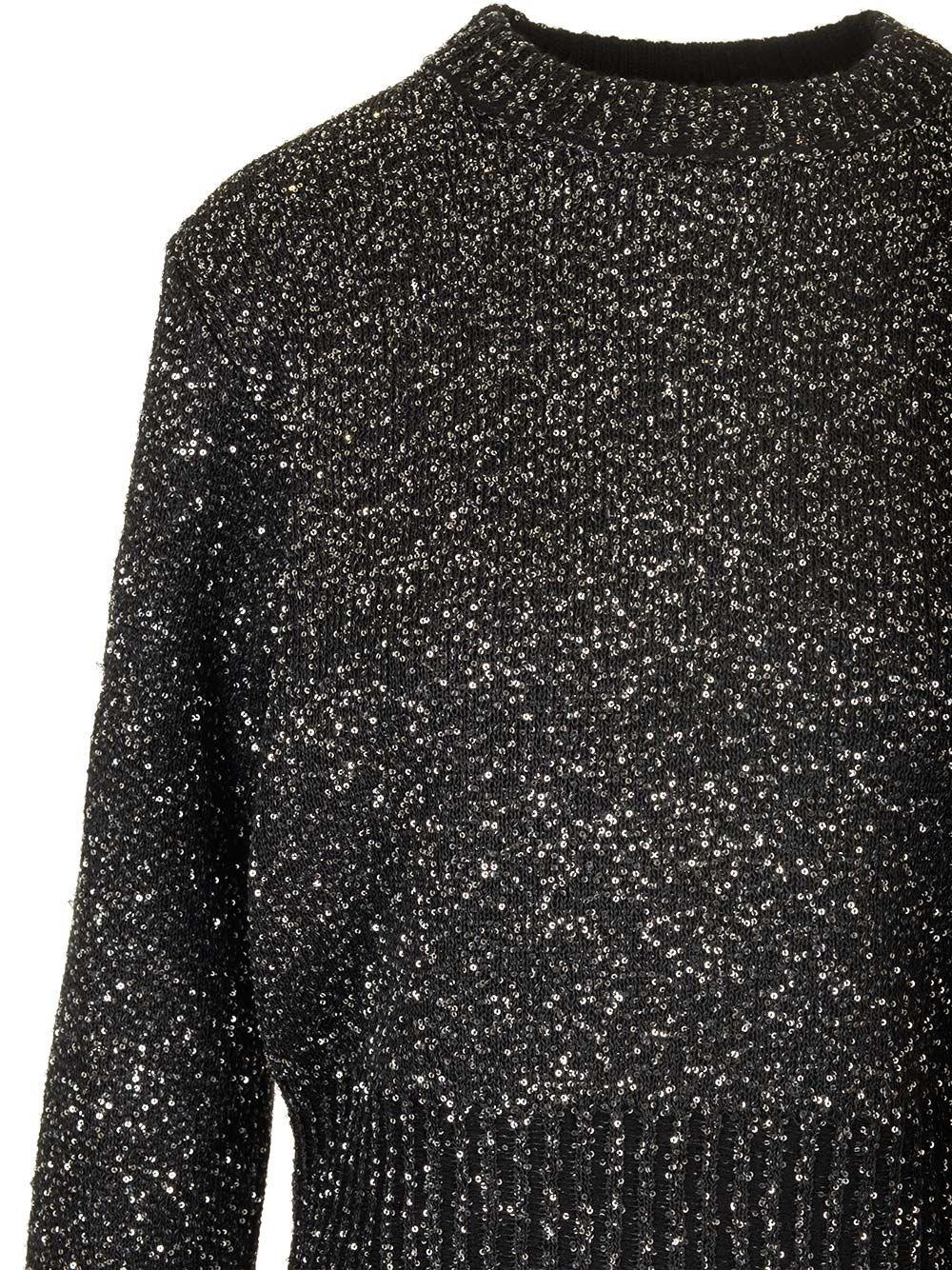 Al Duca D'Aosta Golden Goose Maglione lana con paillettes Nuova