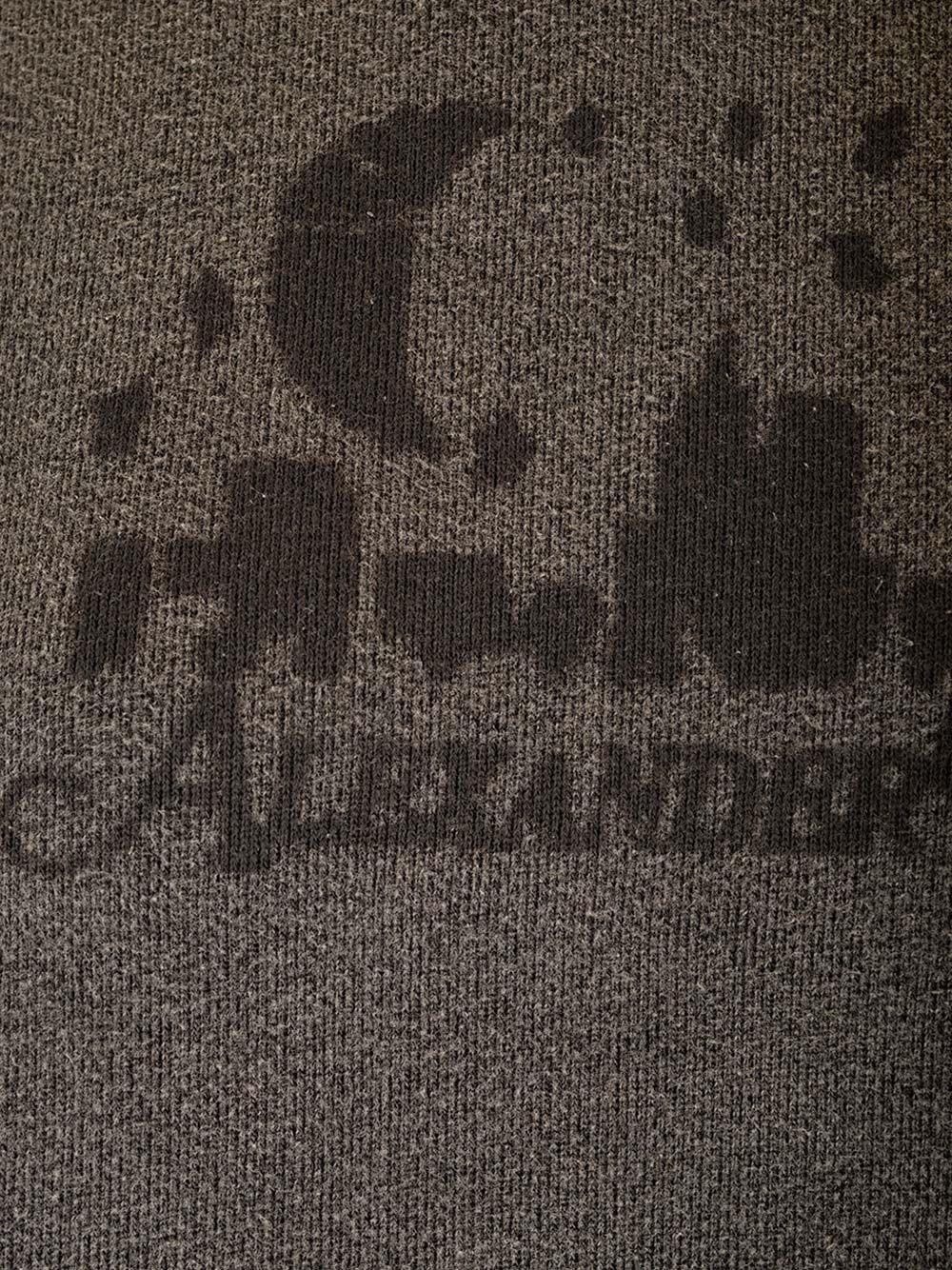 Al Duca D'Aosta Alexander Wang UNISEX HOODIE WITH DISTRESSED SKYLINE LOGO GRAPHIC WASHED CHARCOAL Qualità Garantita