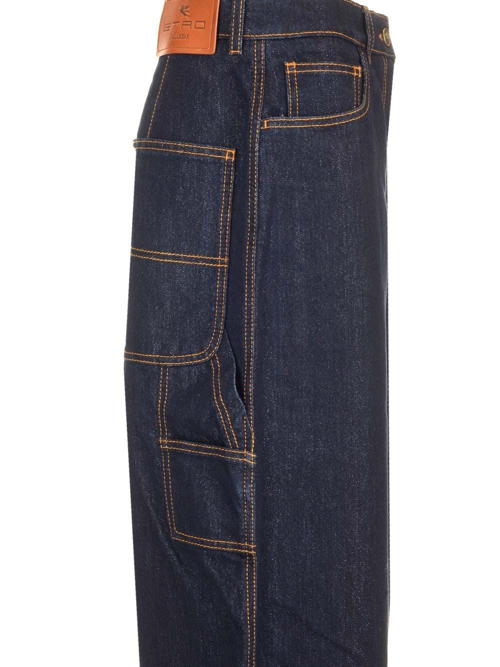 Al Duca D'Aosta Etro Jeans workwear blu Nuova