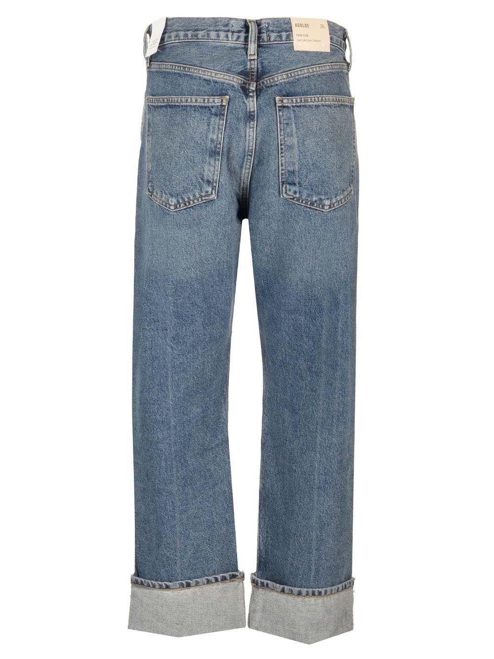 Al Duca D'Aosta Agolde Jeans "Fran" con risvolto 2025