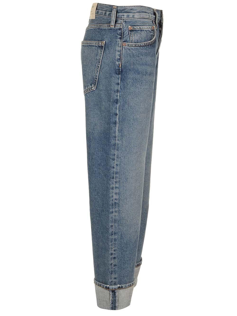 Al Duca D'Aosta Agolde Jeans "Fran" con risvolto 2025
