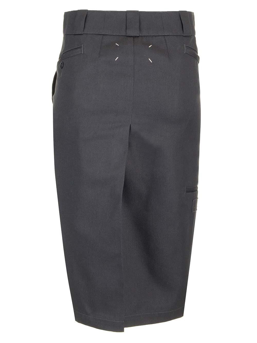 Al Duca D'Aosta Maison Margiela Gonna midi in gabardina Spedizione Gratuita