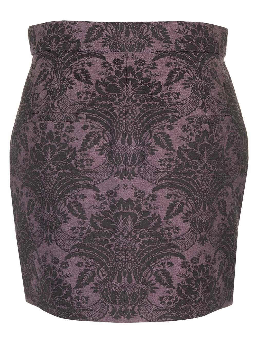 Al Duca D'Aosta Max Mara Mini gonna in lana jacquard Prezzo Ridotto