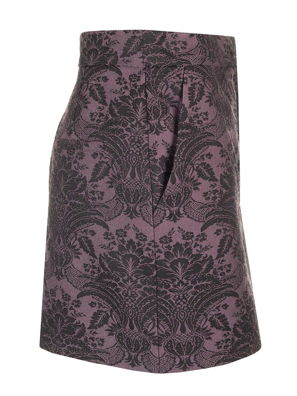 Al Duca D'Aosta Max Mara Mini gonna in lana jacquard Prezzo Ridotto