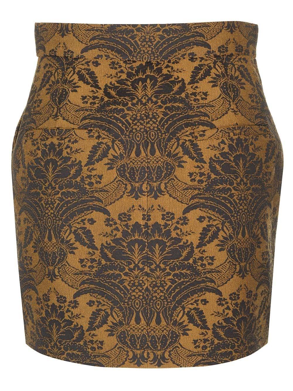 Al Duca D'Aosta Max Mara Mini gonna in lana jacquard Sconto