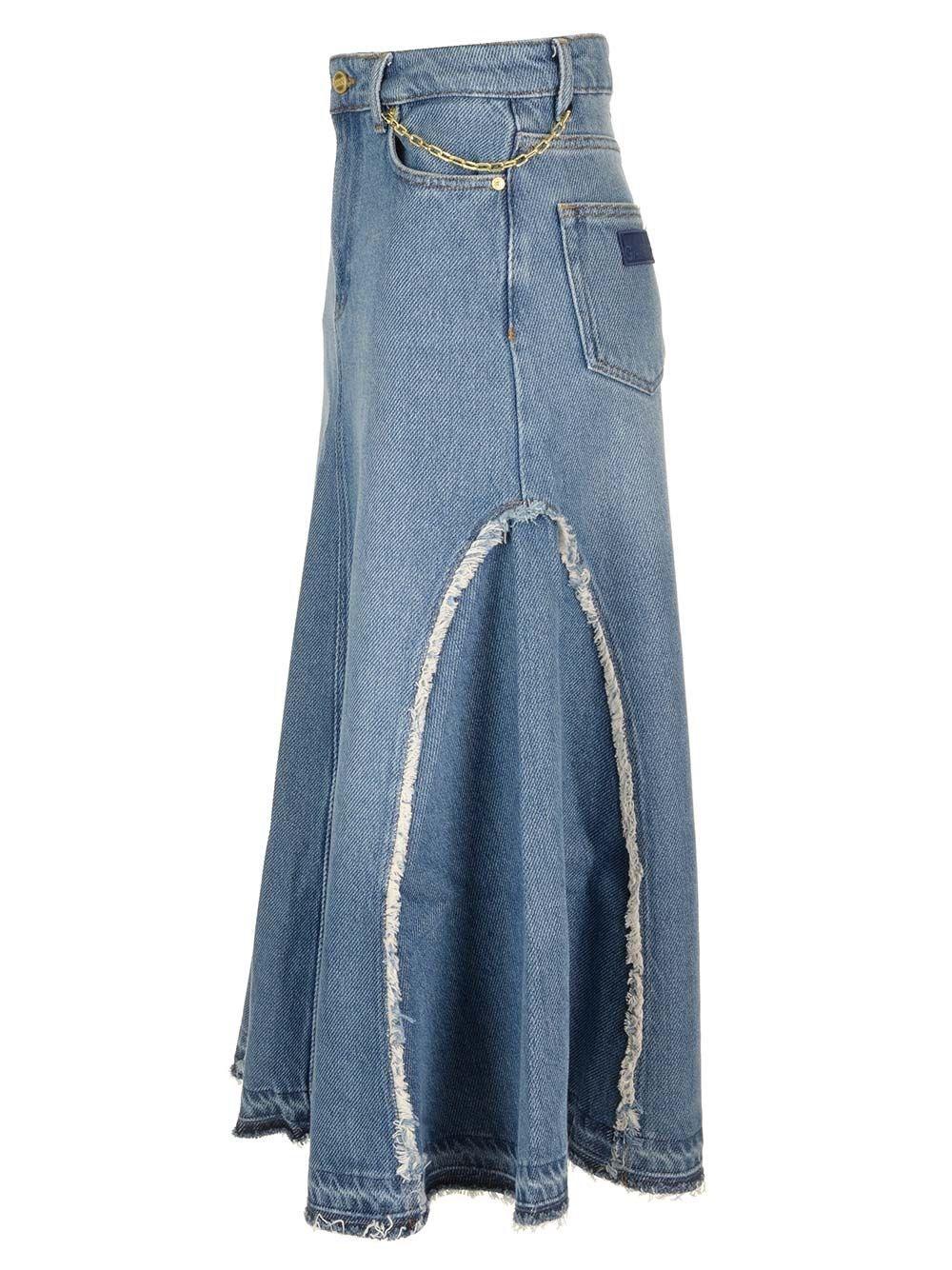 Al Duca D'Aosta Ganni Gonna denim svasata Saldi