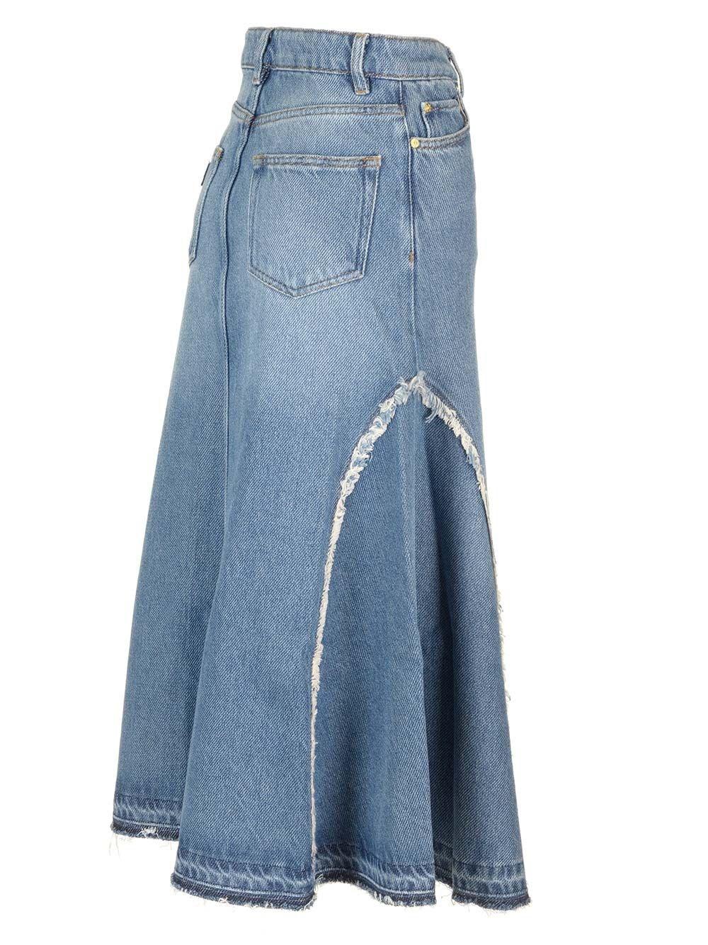 Al Duca D'Aosta Ganni Gonna denim svasata Saldi