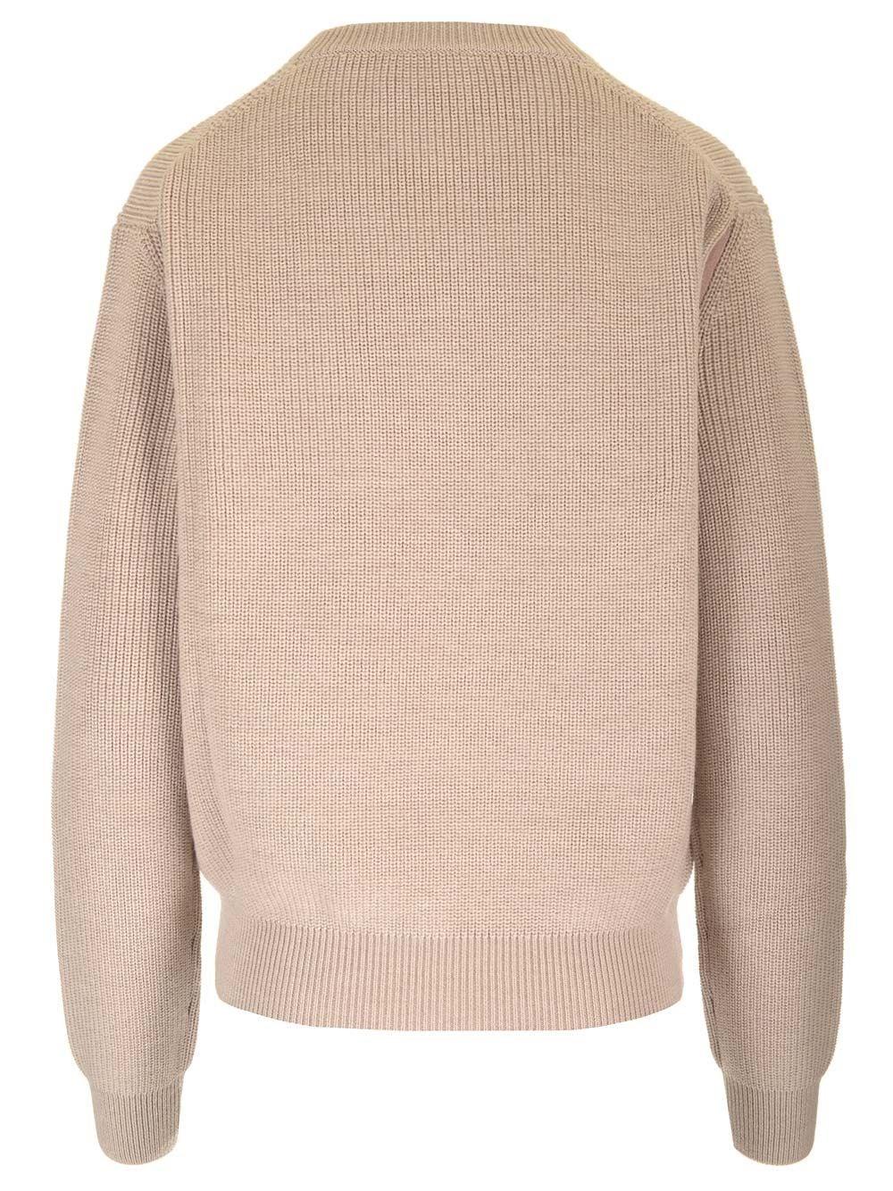 Al Duca D'Aosta Fendi Maglia a coste in lana Sconto