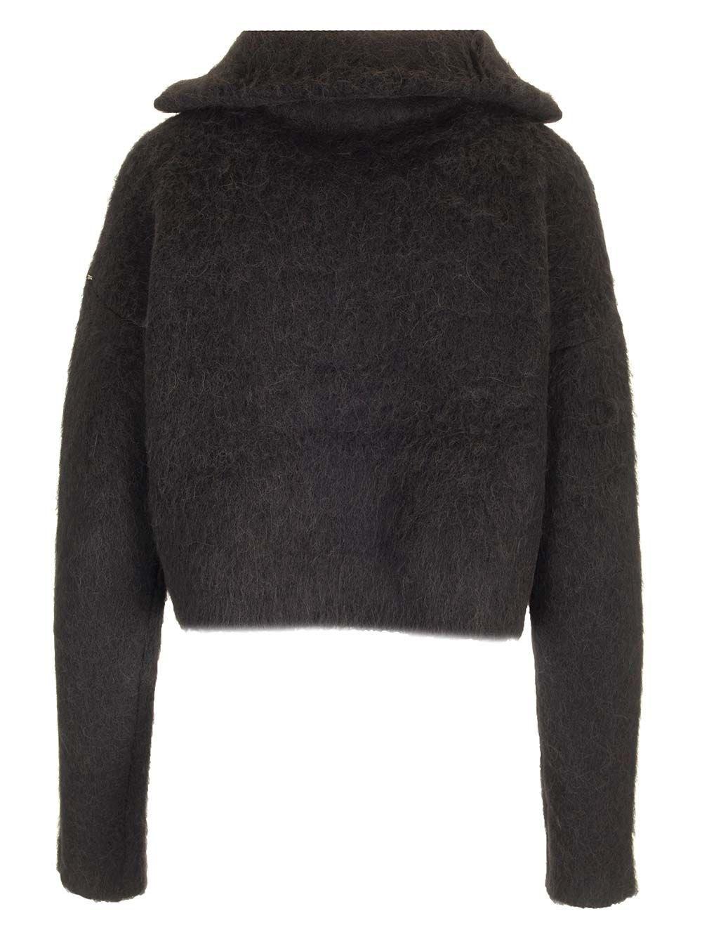 Al Duca D'Aosta Sportmax Maglia mezza zip in alpaca Economico