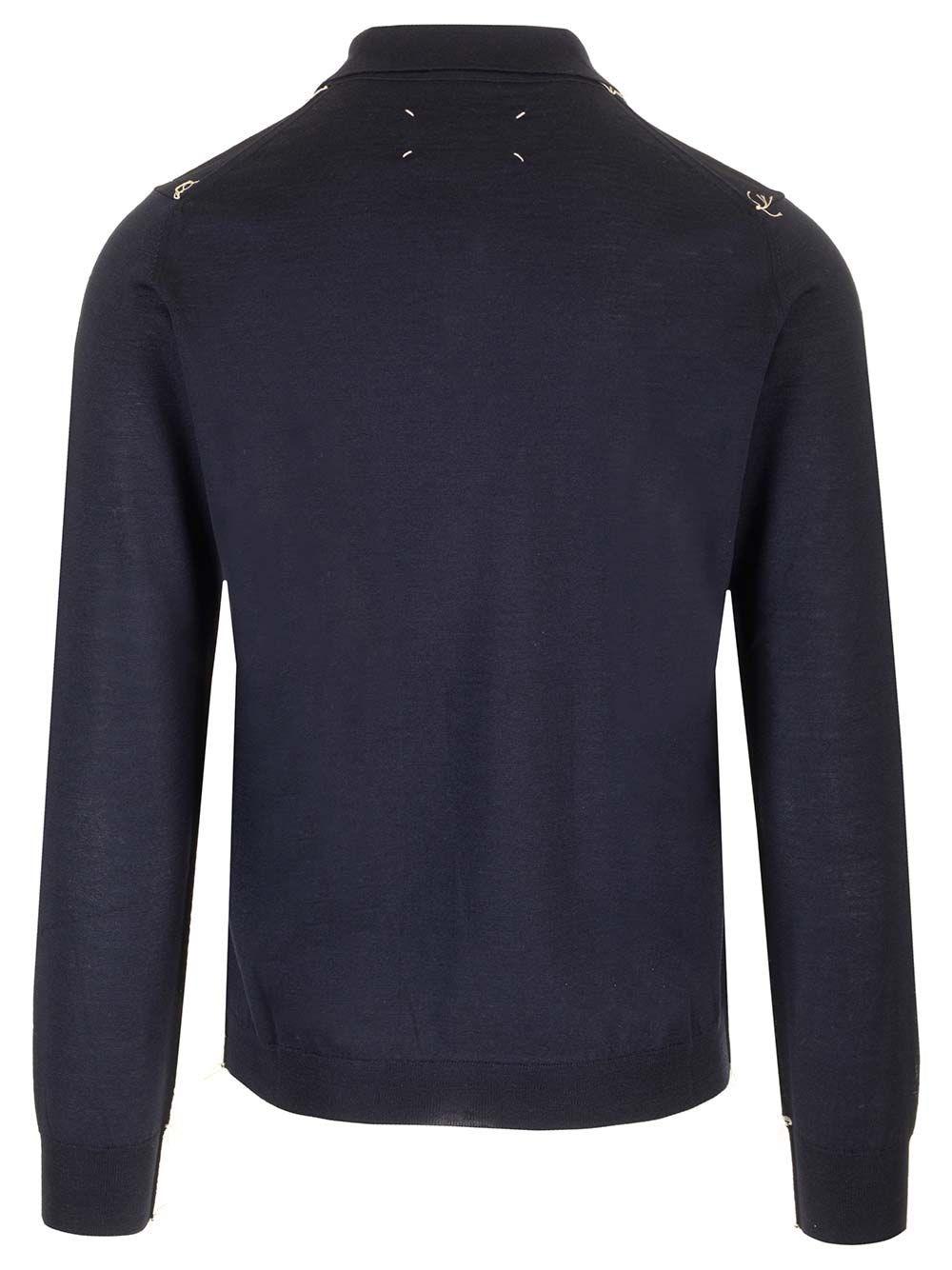 Al Duca D'Aosta Maison Margiela Polo in maglia di lana Saldi