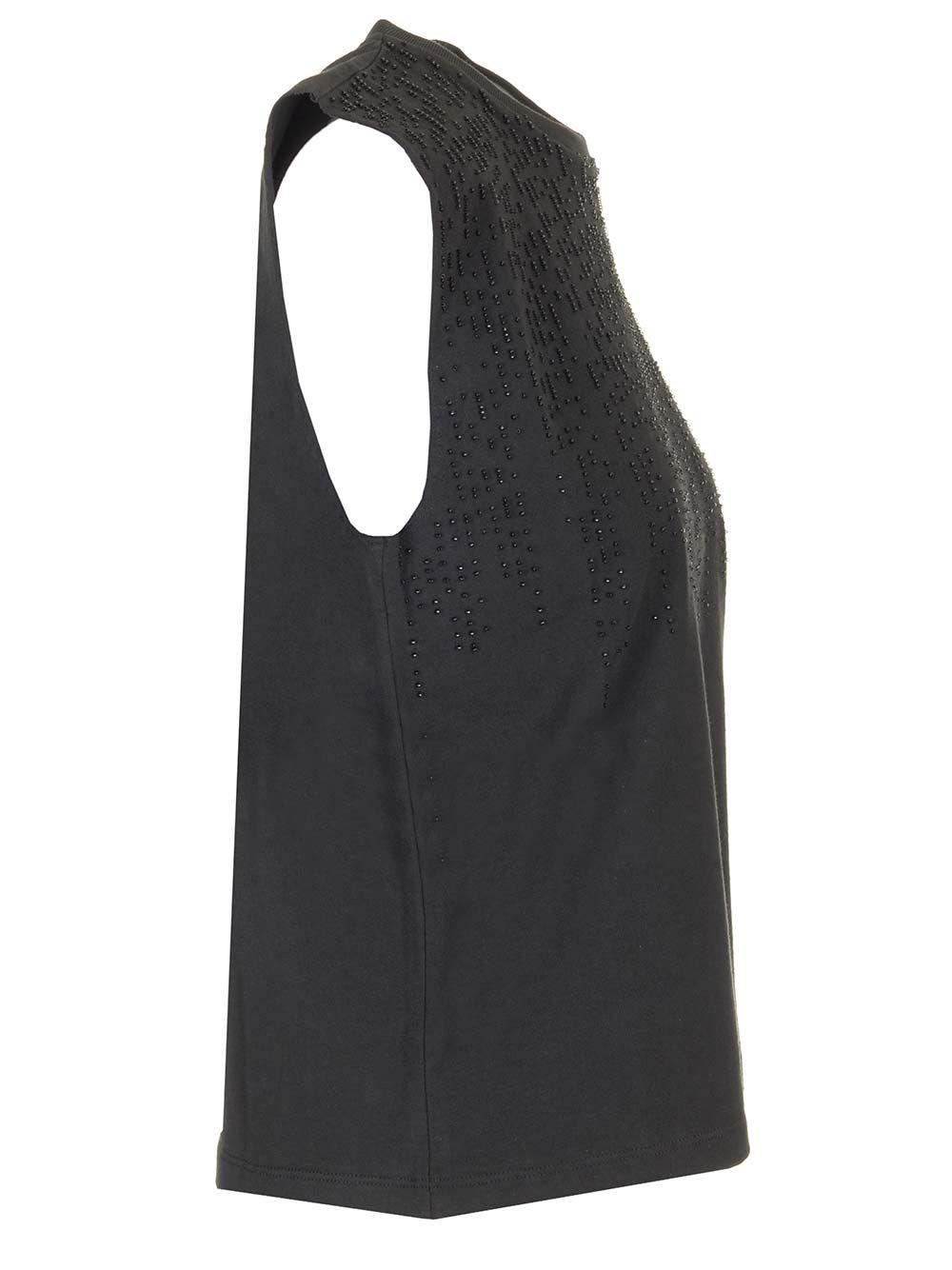 Al Duca D'Aosta Golden Goose Top in cotone con perline In Saldo