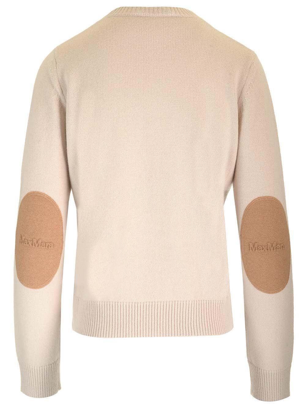 Al Duca D'Aosta 's Max Mara Maglione "Fedora" con toppe Nuovo