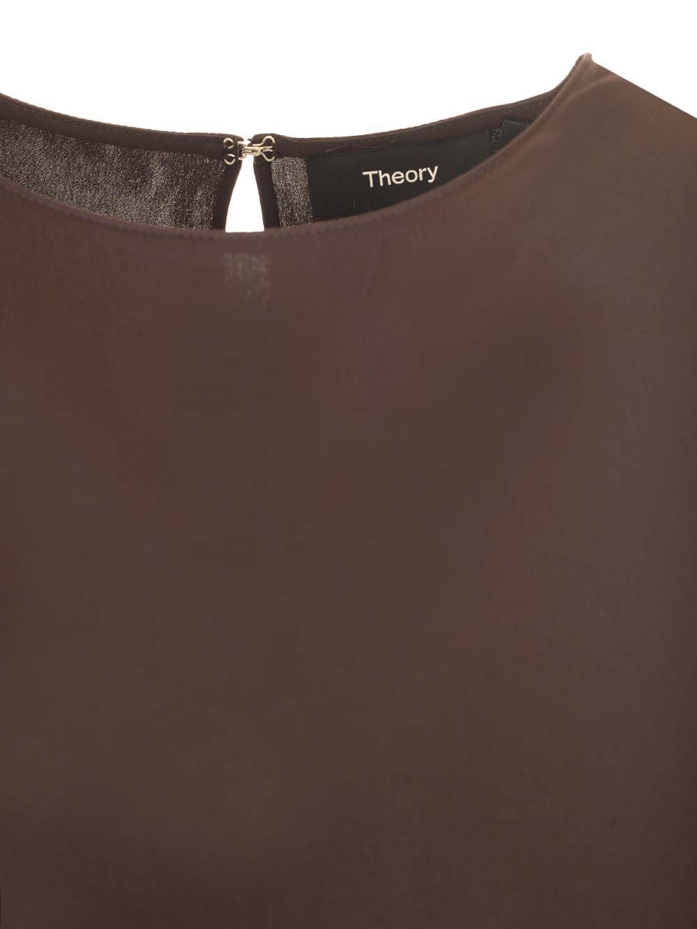 Al Duca D'Aosta Theory Top smanicato in seta Shopping Online