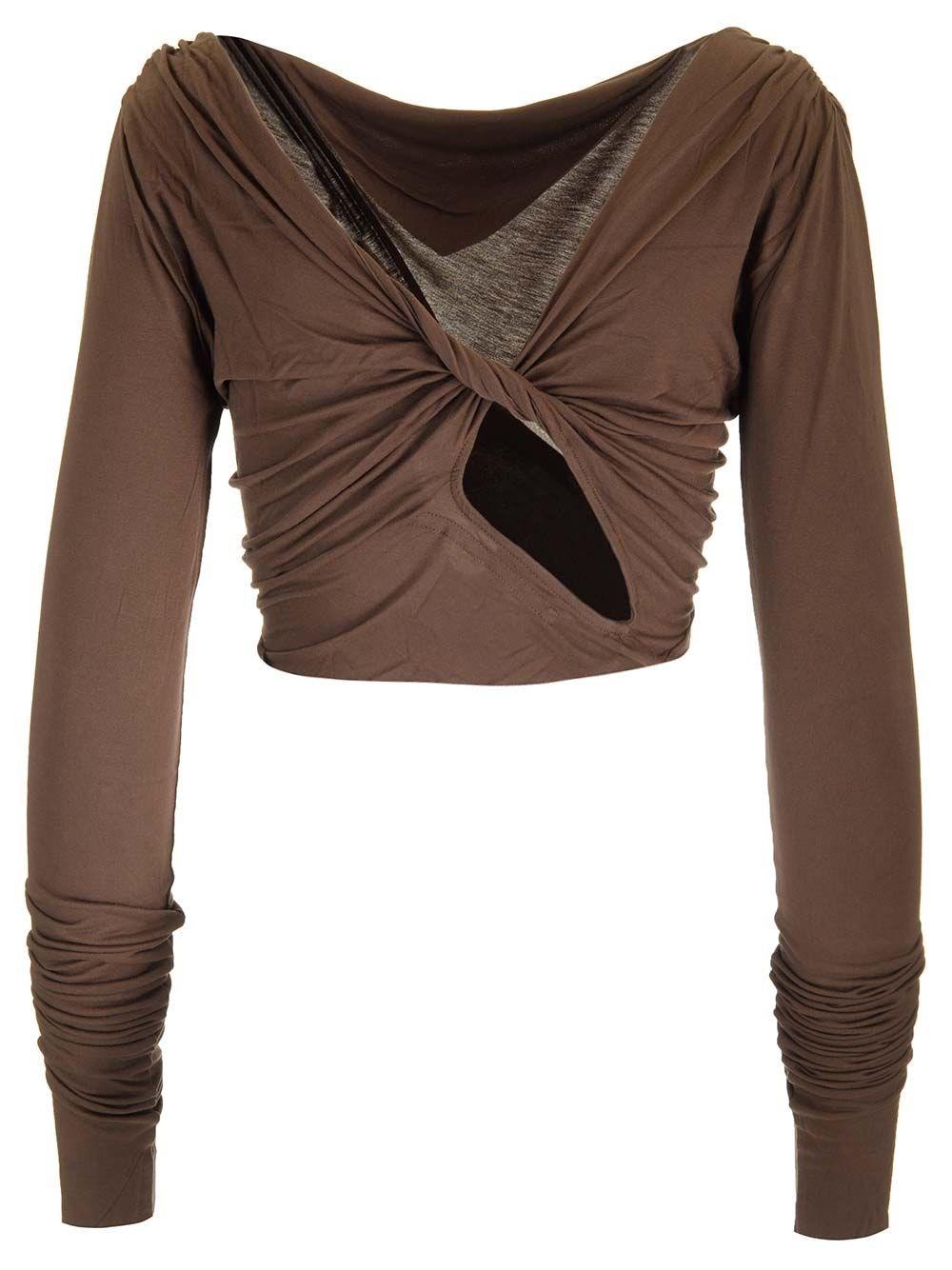 Al Duca D'Aosta Rick Owens Crop top "Jade" Novità