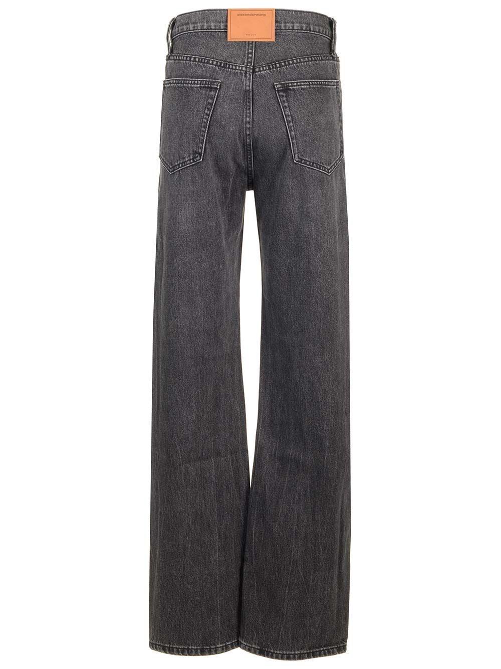 Al Duca D'Aosta Alexander Wang Jeans con patch logo Hotsell