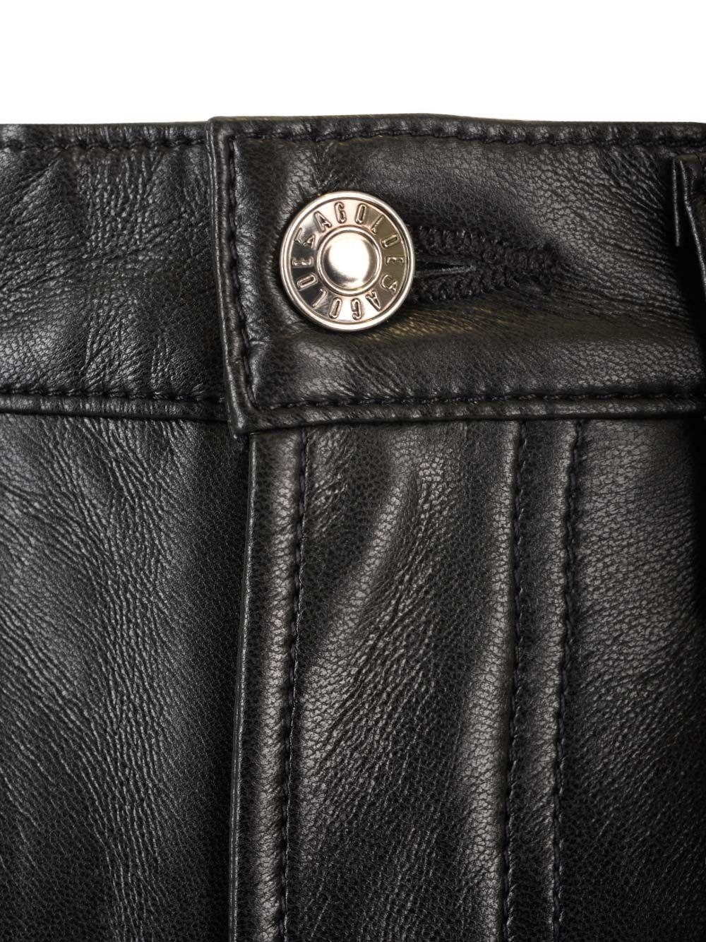 Al Duca D'Aosta Agolde Pantaloni in pelle "90's pinch Waist long" Nuova
