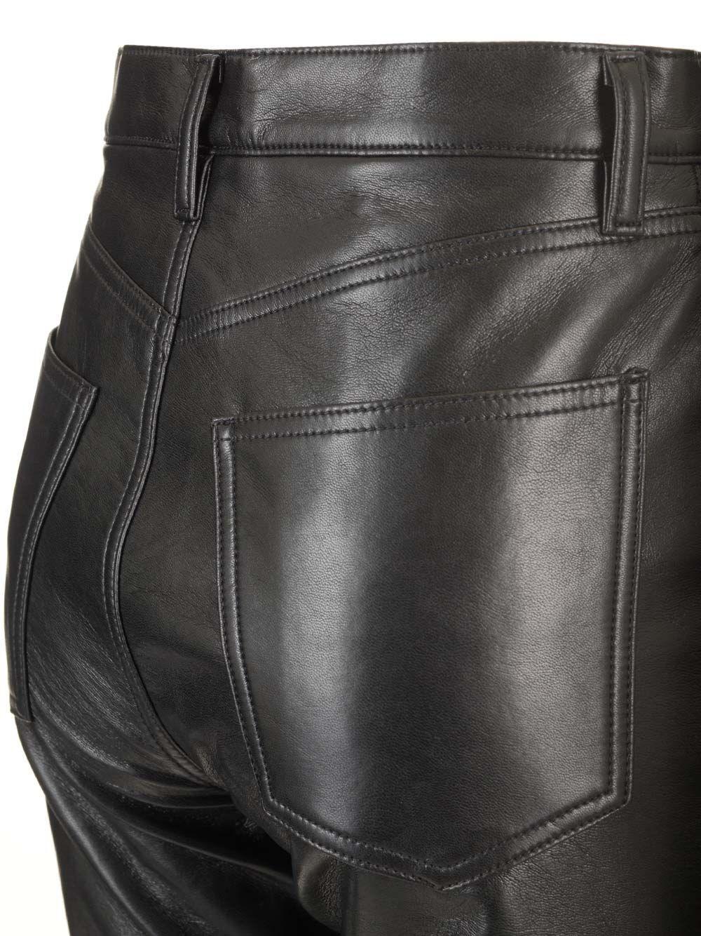 Al Duca D'Aosta Agolde Pantaloni in pelle "90's pinch Waist long" Nuova
