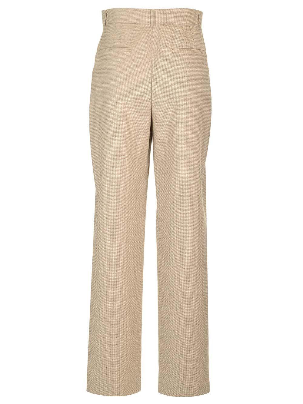 Al Duca D'Aosta Fendi Pantalone in lana micro check Vendita