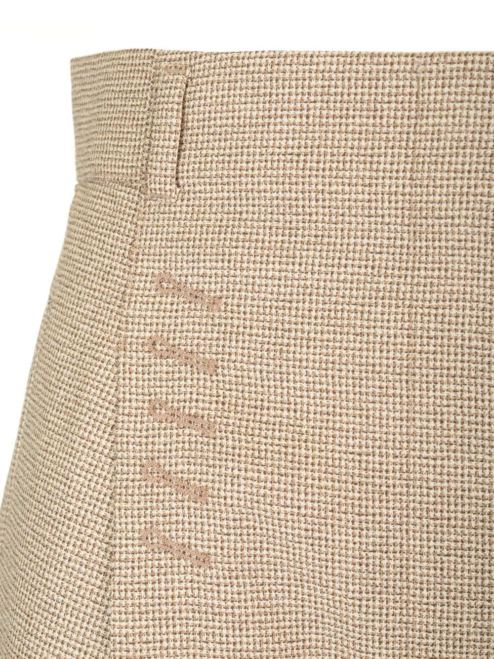 Al Duca D'Aosta Fendi Pantalone in lana micro check Vendita