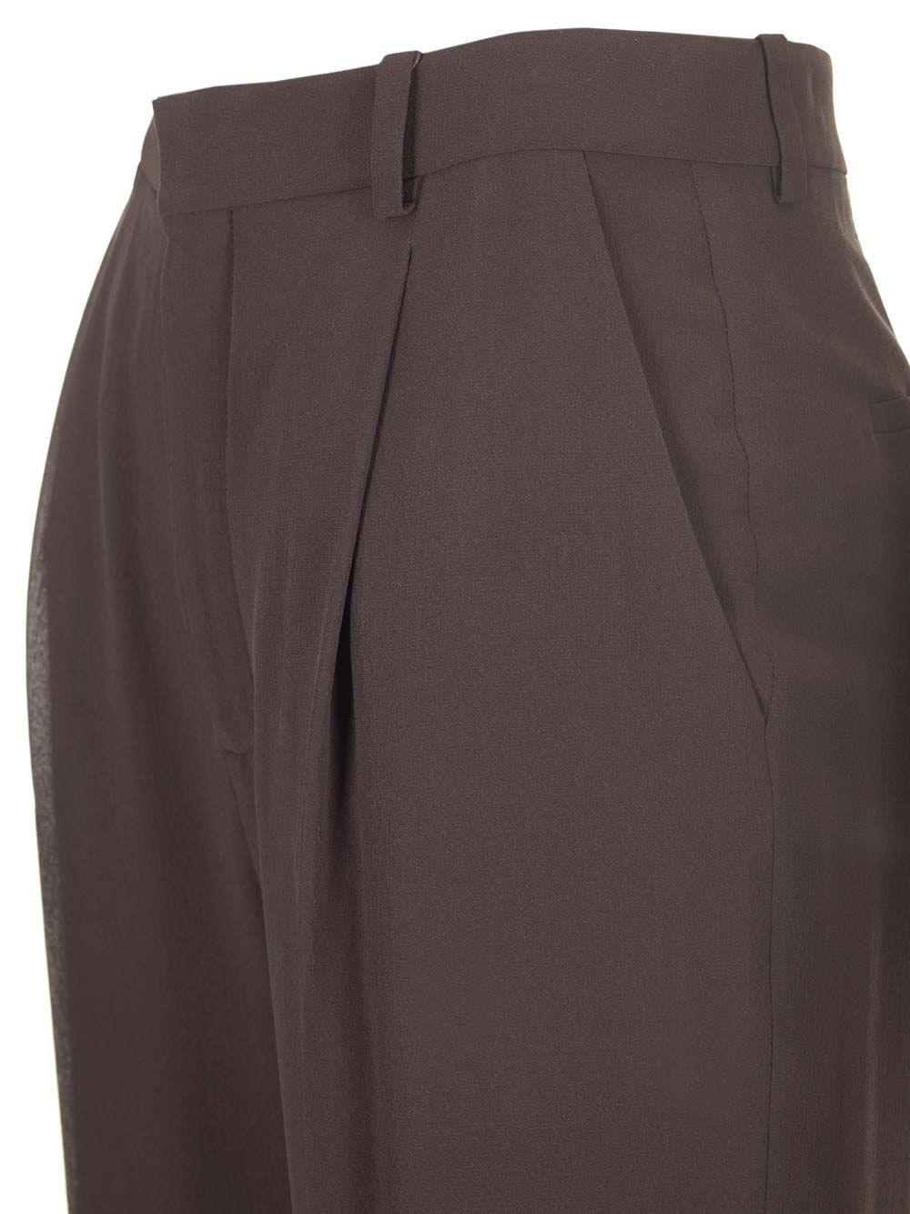 Al Duca D'Aosta Saint Laurent Pantaloni in crêpe di seta Consegna Veloce