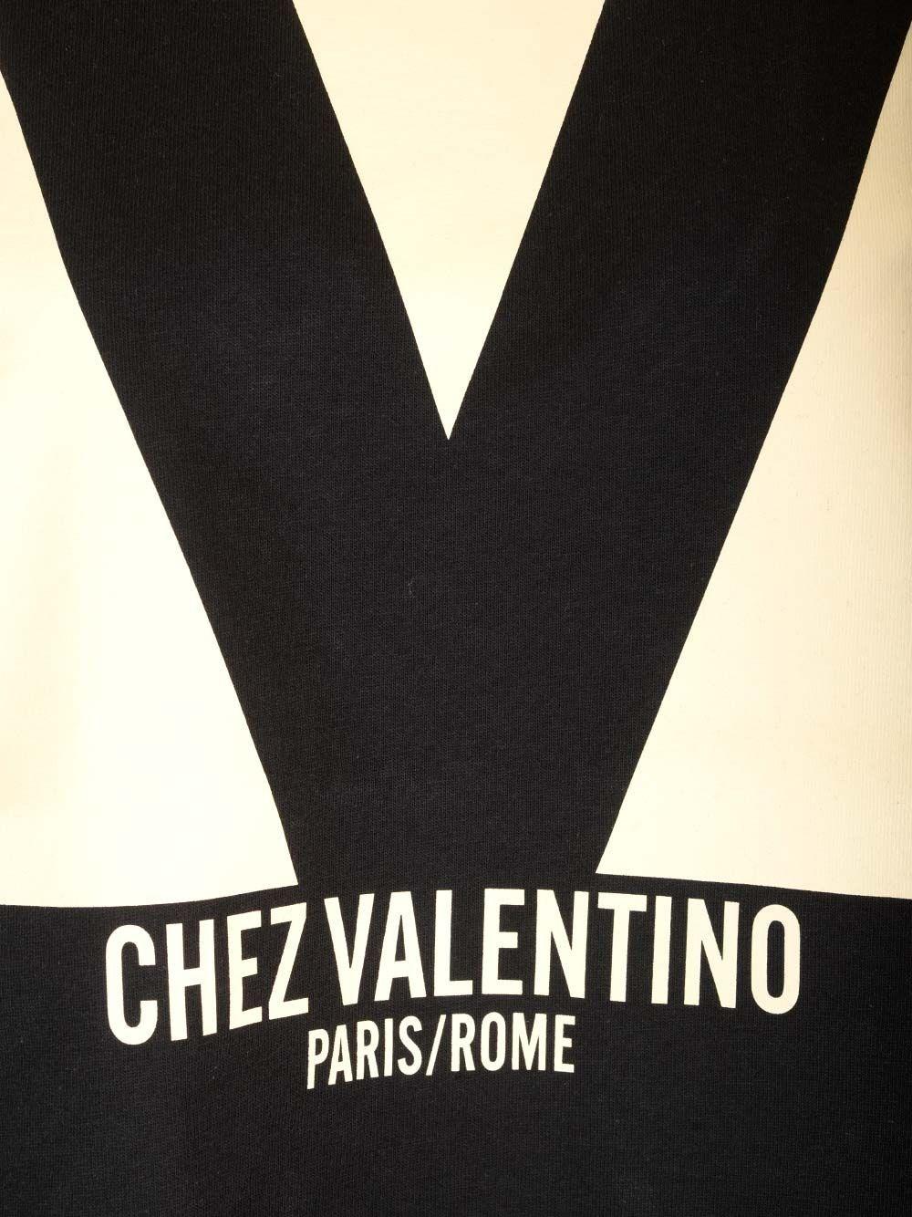 Al Duca D'Aosta Valentino Garavani T-shirt stampa "Chez Valentino" Vendite Flash