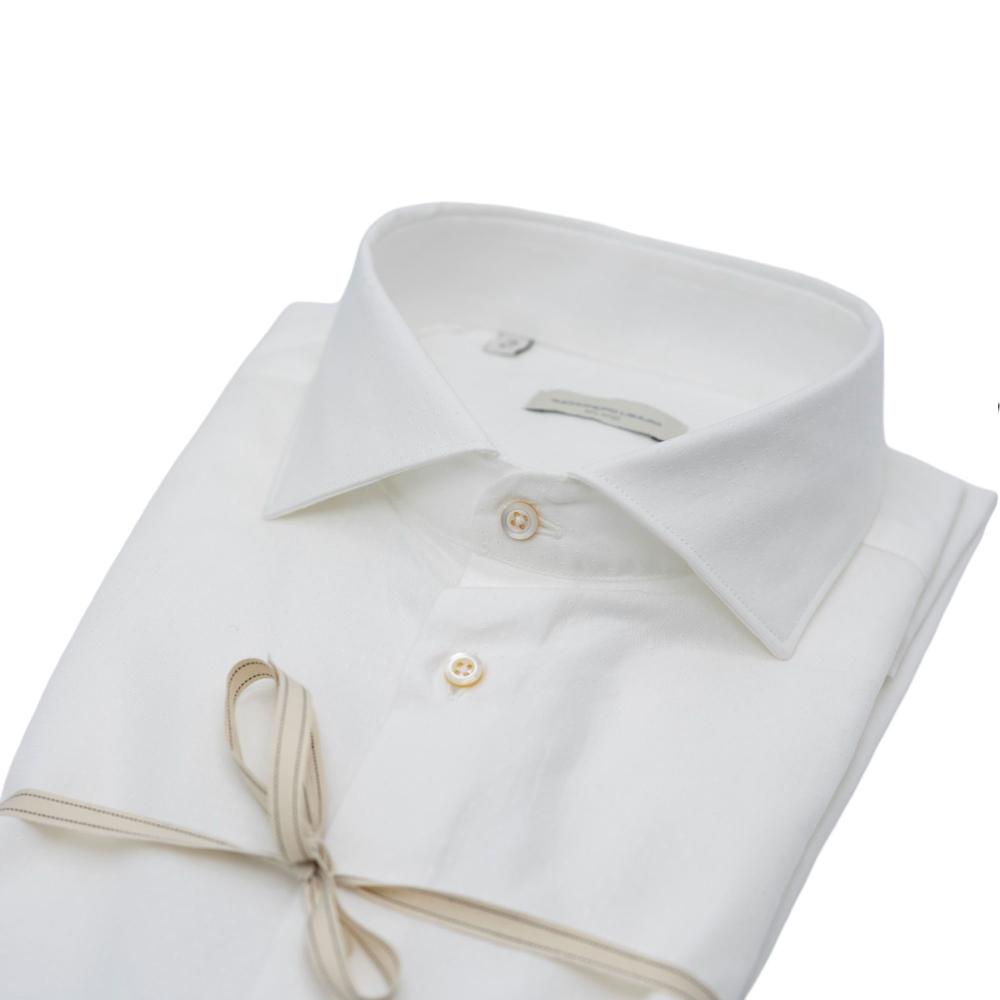 Alessandro Lamura Camicia Microfantasia Bianco 2025