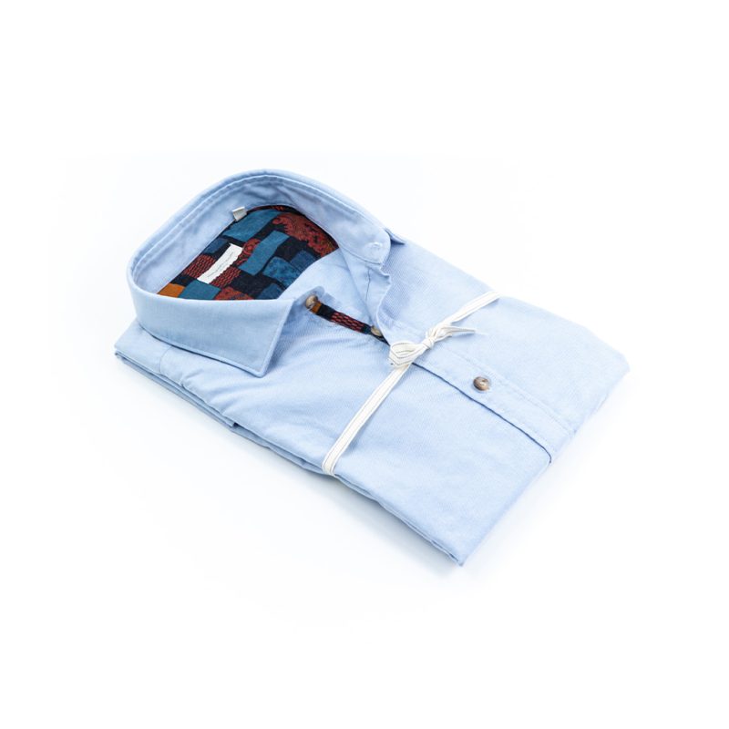 Alessandro Lamura Camicia Oxford con Contrasti – Collo Italiano Vendita Calda