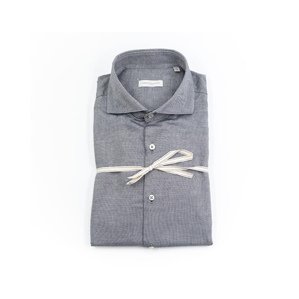 Alessandro Lamura Camicia In Velluto – 100%Cotone – Collo Francese Spedizione Gratuita