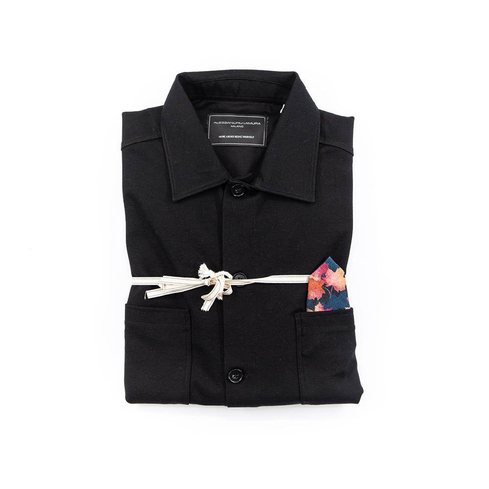 Alessandro Lamura Camicia Overshirt Strech – Collo Italiano Negozi Online