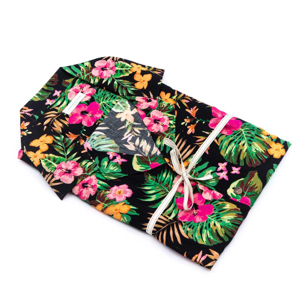 Alessandro Lamura Camicia Floreale Fantasia Collo Hawaii Saldi Di Fabbrica