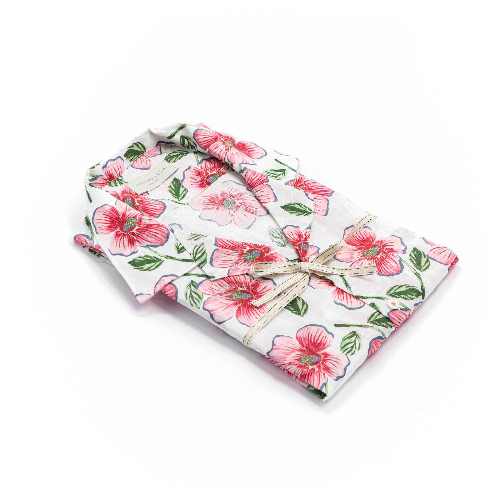 Alessandro Lamura Camicia Estiva Floreale Collo Hawaii Negozio