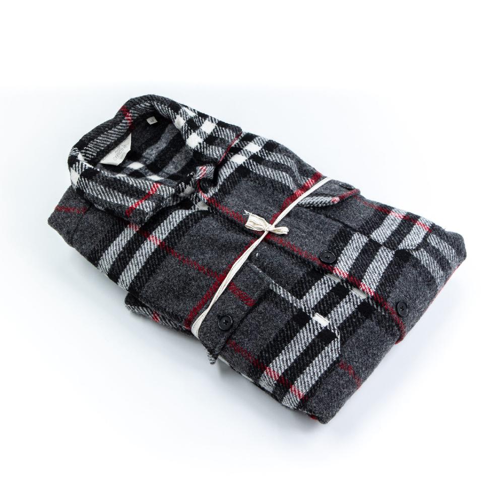 Alessandro Lamura Camicia Overshirt a Quadri – Collo Italiano In Linea