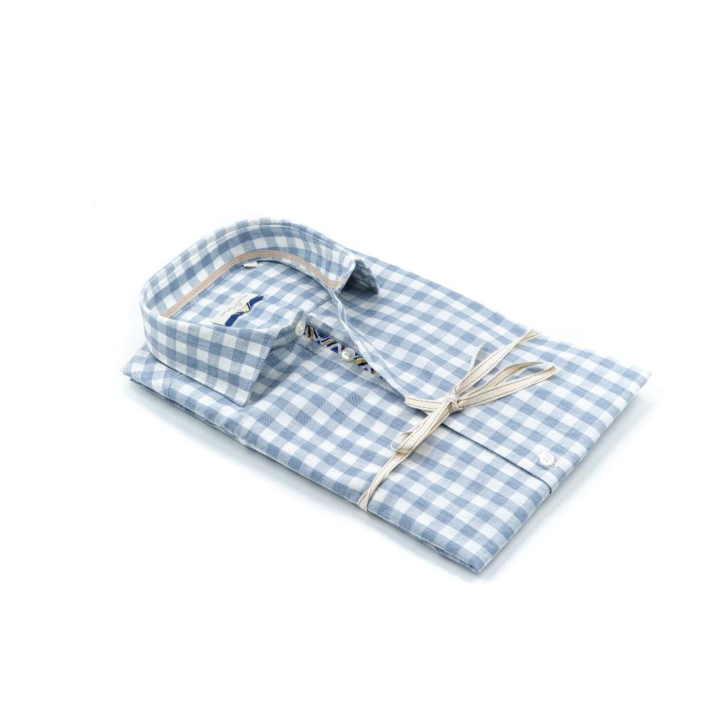 Alessandro Lamura Jeff – Camicia A Quadri 100%cotone – Collo Italiano Vendita