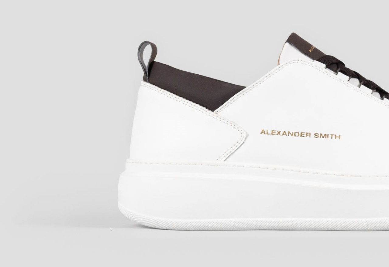 Alexander Smith WEMBLEY MAN WHITE DARK BROWN Vendita Economica
