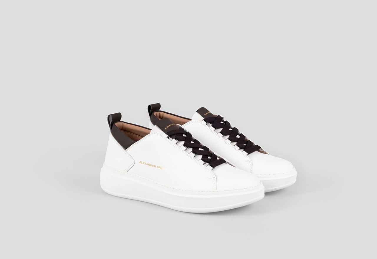 Alexander Smith WEMBLEY MAN WHITE DARK BROWN Vendita Economica