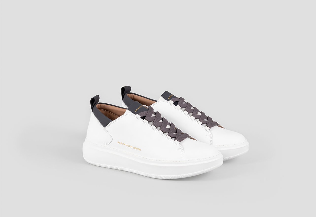Alexander Smith WEMBLEY MAN WHITE DARK GREY Saldi Di Fabbrica