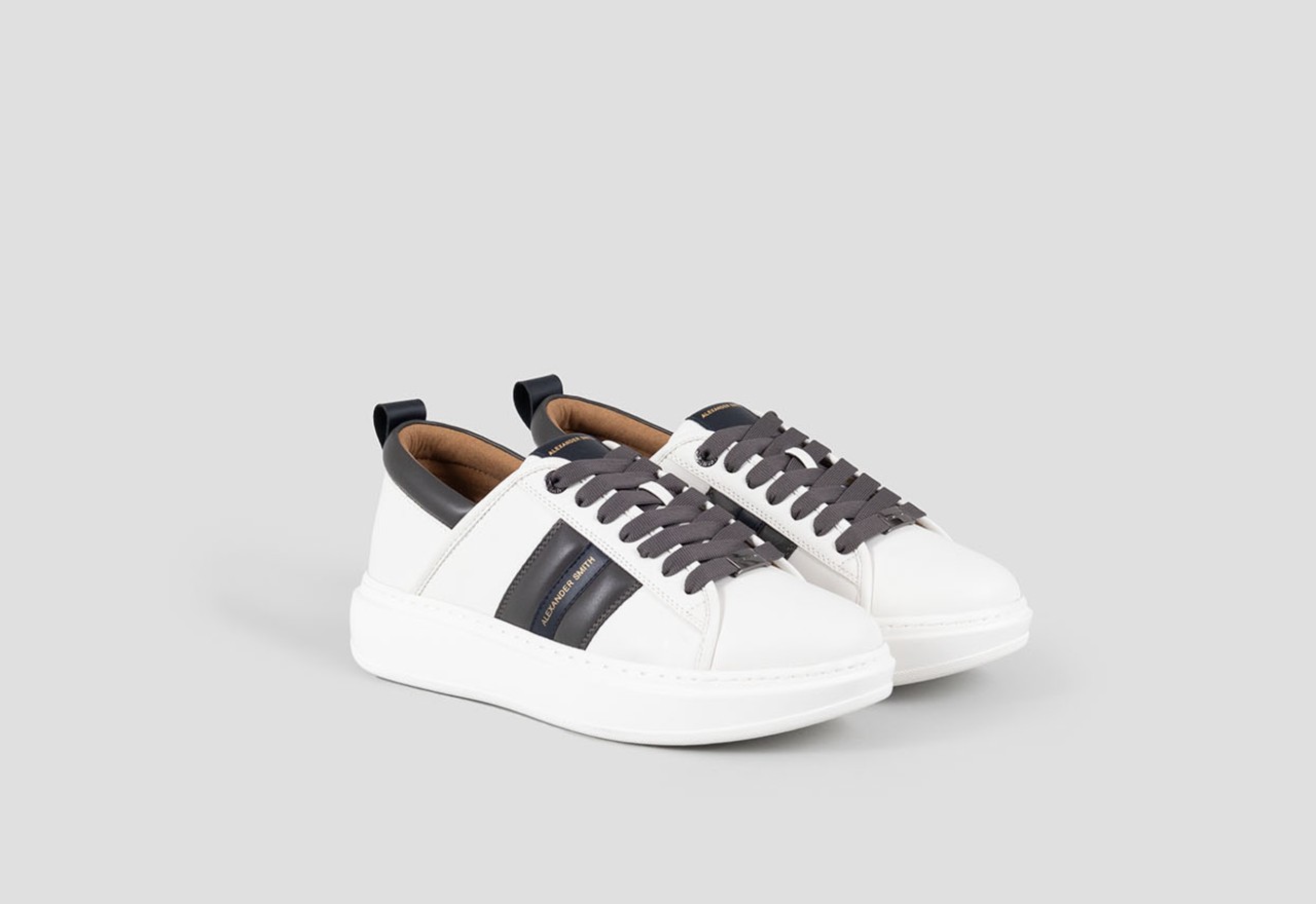 Alexander Smith ECO-WEMBLEY MAN WHITE DARK SMOKE BLUE Offerta