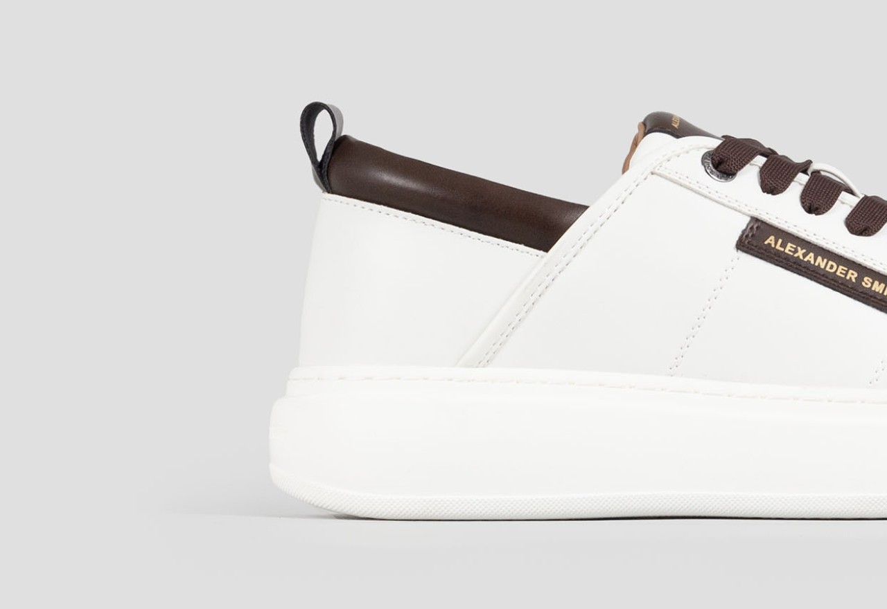 Alexander Smith ECO-WEMBLEY MAN WHITE DARK COGNAC Outlet