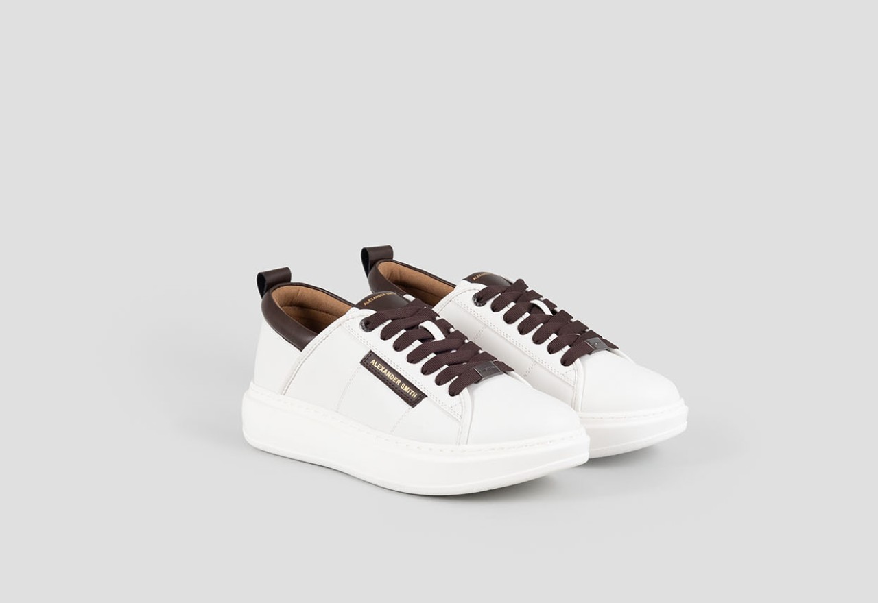Alexander Smith ECO-WEMBLEY MAN WHITE DARK COGNAC Outlet