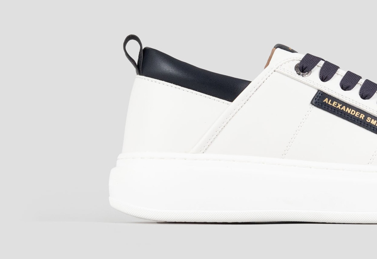 Alexander Smith ECO-WEMBLEY MAN WHITE BLUE In Vendita