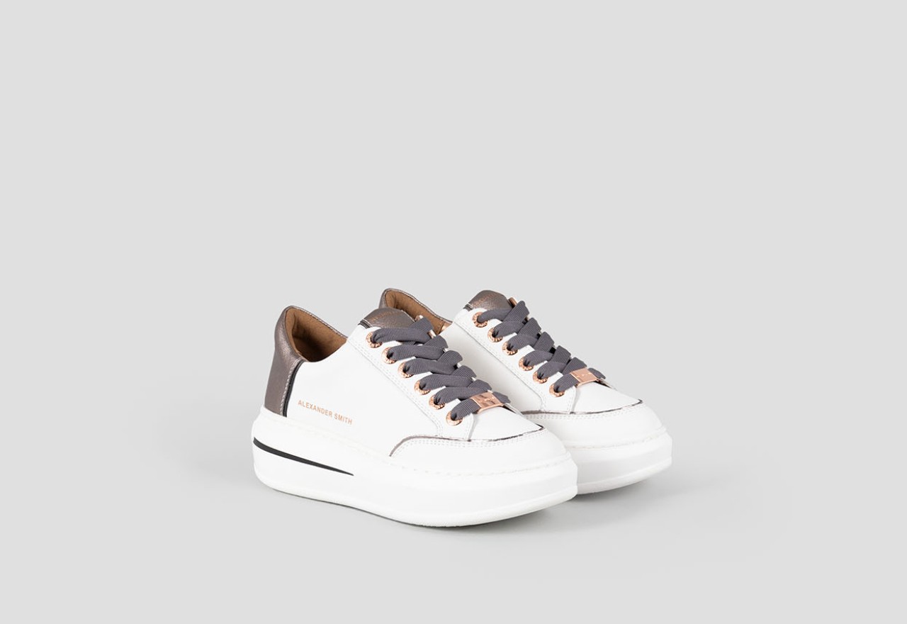 Alexander Smith LANCASTER WOMAN WHITE DARK SILVER Soddisfazione Garantita