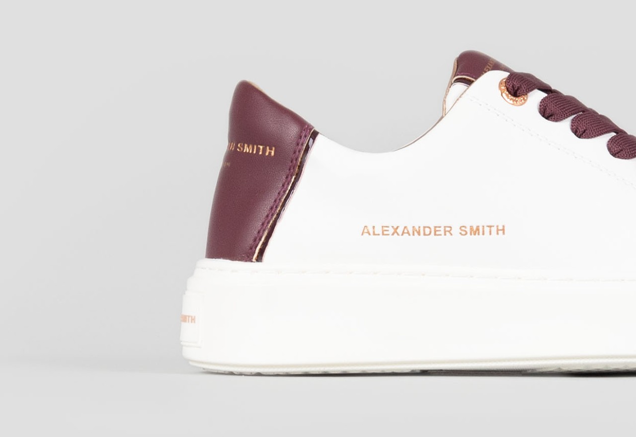 Alexander Smith LONDON WOMAN WHITE BORDEAUX Spedizione Gratuita