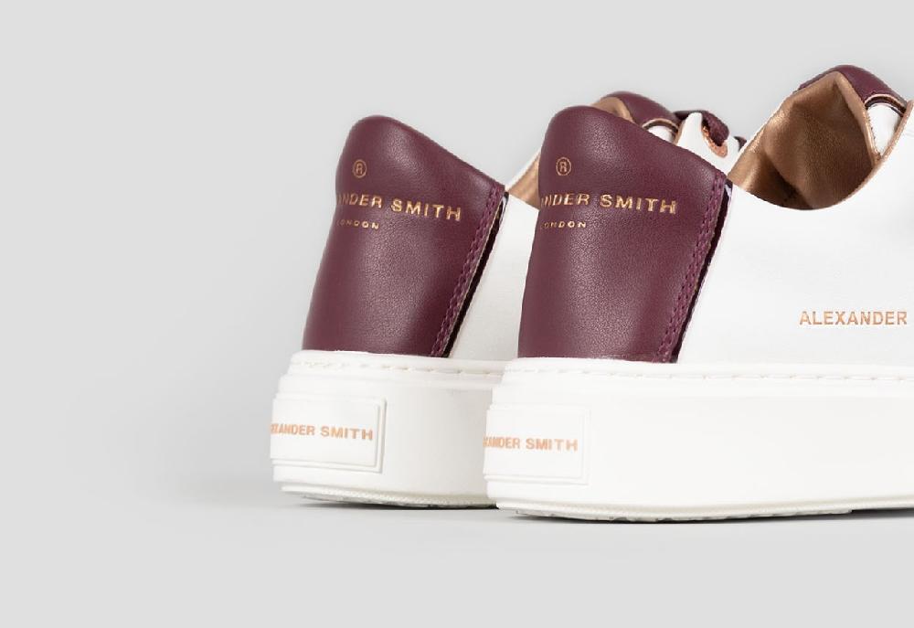 Alexander Smith LONDON WOMAN WHITE BORDEAUX Spedizione Gratuita