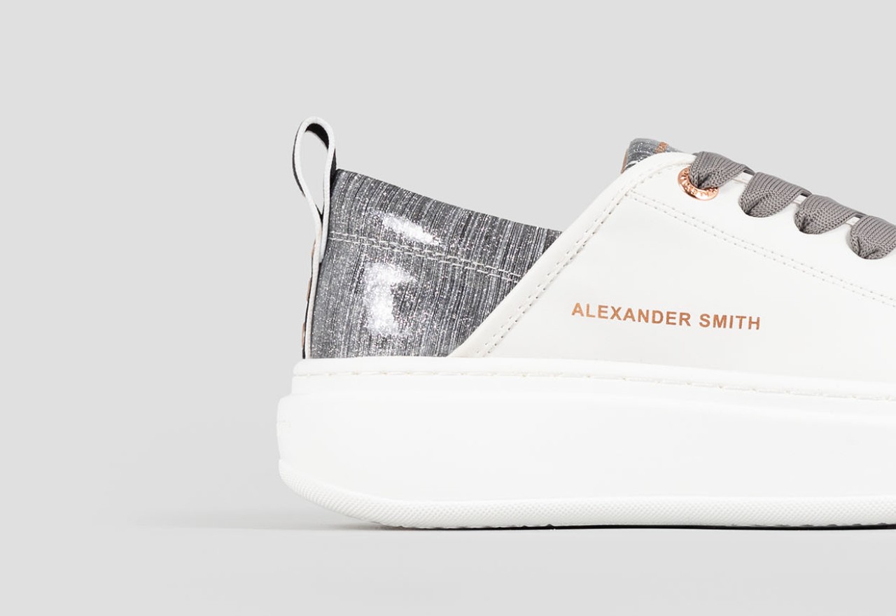 Alexander Smith ECO-WEMBLEY WOMAN WHITE SILVER Nuova