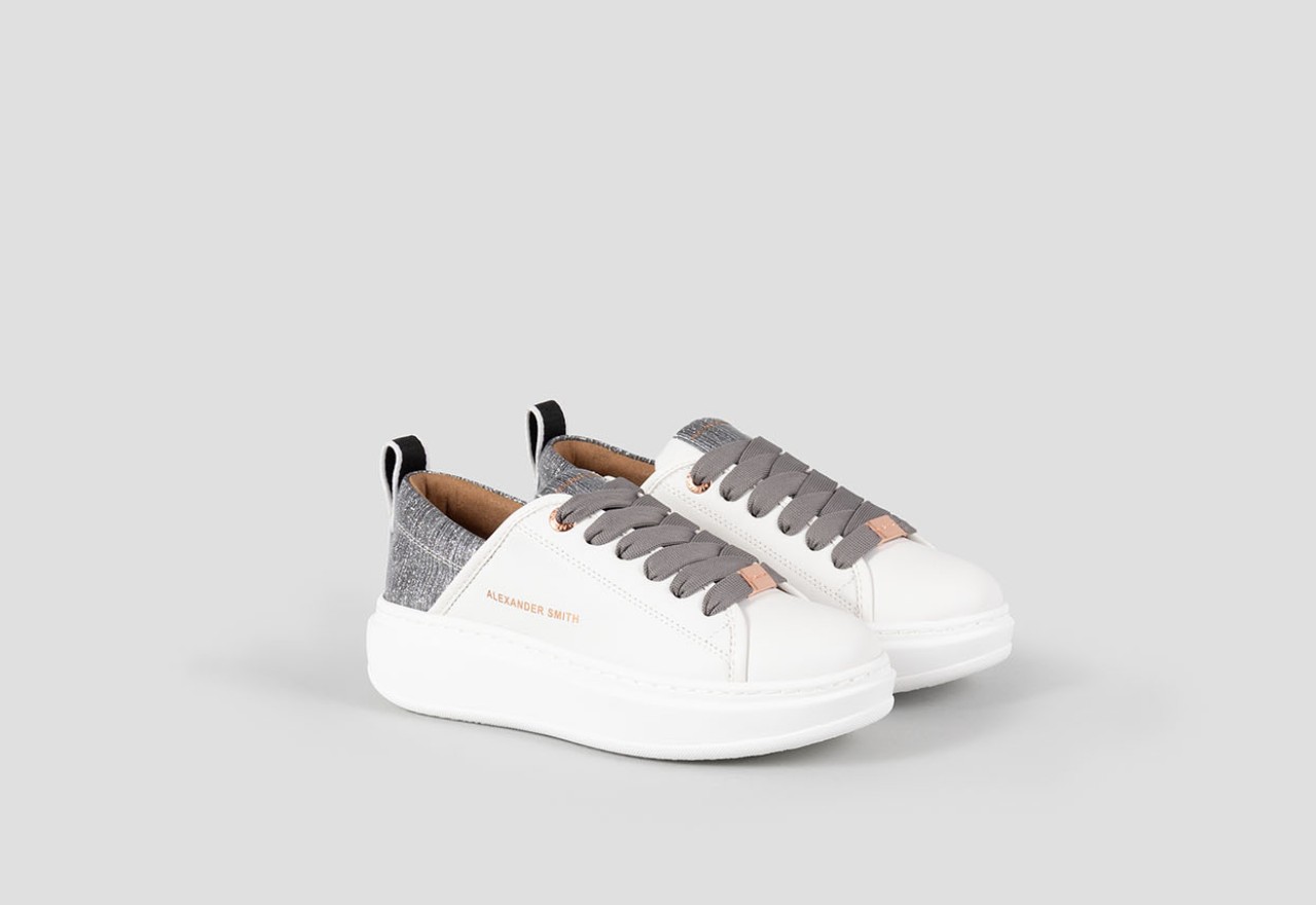 Alexander Smith ECO-WEMBLEY WOMAN WHITE SILVER Nuova