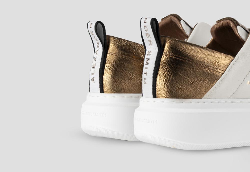 Alexander Smith WEMBLEY SLIP-ON WOMAN WHITE BRONZE Promozione Limitata
